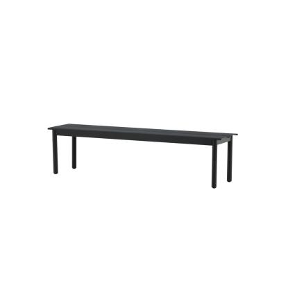 Venture Design Modena bænk, sort, 35 x 180 x 40 cm