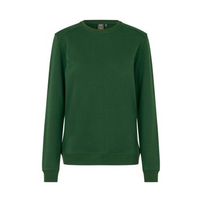 ID PRO Wear CARE 0381 sweatshirt, ubørstet, dame, flaskegrøn