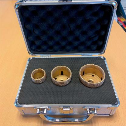 Diatech Diamant fliseborsæt i allubox, Ø35-50-60 mm