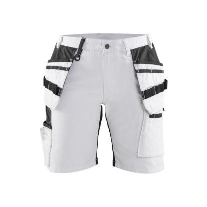 Blåkläder 7171 dame shorts med stretch, hvid/sort
