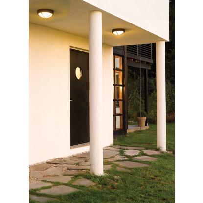 Norlys Rondane LED væglampe/loftlampe, IP65, aluminium