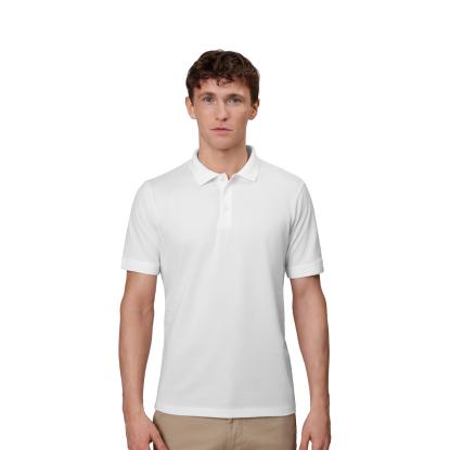 ID 0586 poloshirt, økologisk, hvid