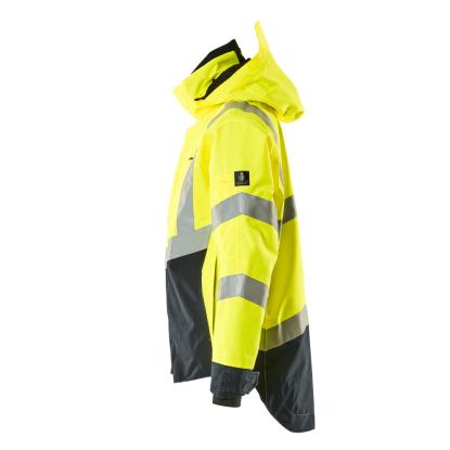 MASCOT SAFE SUPREME Harlow skaljakke, hi-vis gul/mørk marine