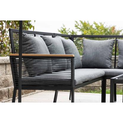 Venture Design Dallas sofasæt, sort/grå