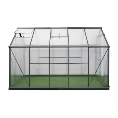 Westmann Flora 610 drivhus, aluminium/polycarbonat, antracitgrå - 5,99 m²