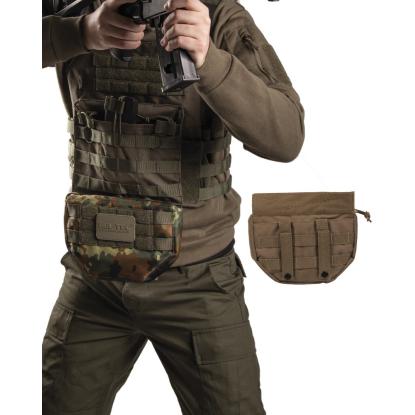 Mil-Tec Drop Down MOLLE bæltelomme, dark coyote brun 