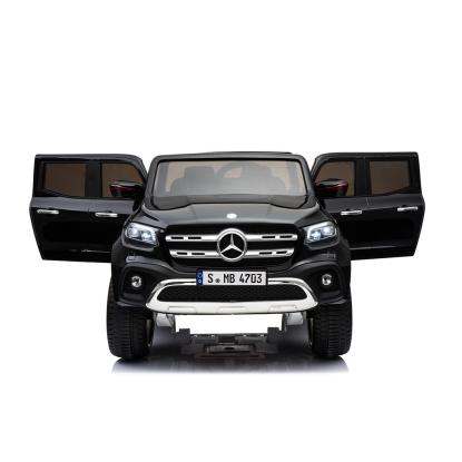 Mercedes X-Class elbil, 4 x 12V, sort
