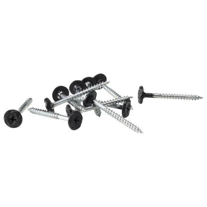 FibroTech træbetonskrue PH2 5.0x45 mm, RAL 9005 sort - 100 stk.