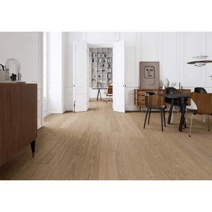 Moland Super Eg Wideplank Design Mitchell White Oak plankegulv, hvid matlak