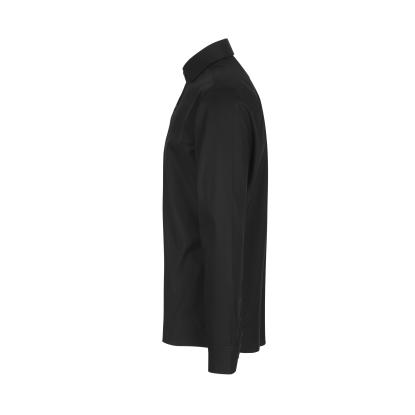 Seven Seas SS8 Fine Twill skjorte, modern, sort