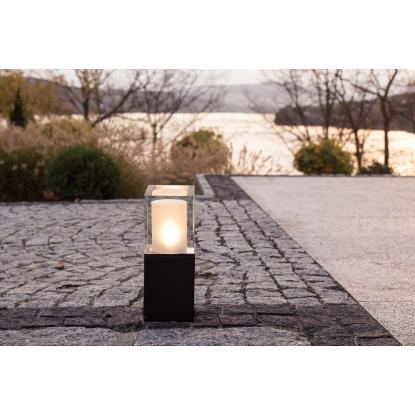 Norlys Arendal LED pullert, lille, sort, IP65