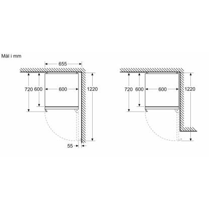 Bosch KGN39AIBT fritstående kølefryseskab, 260 + 103 liter