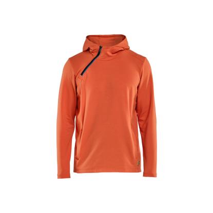 Blåkläder 3594 hættetrøje half zip, orange/rust