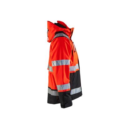 Blåkläder 4987 high vis skaljakke, hi-vis rød/sort