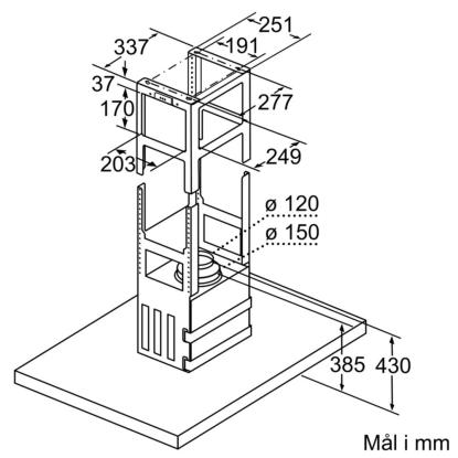 Siemens iQ500 frithængende emhætte LF97BCP50, rustfrit stål, 90 cm