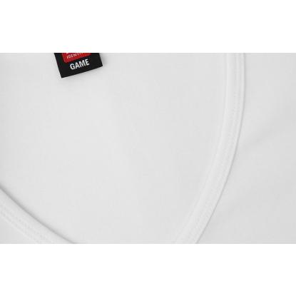 ID 0506 Interlock T-shirt med v-hals, dame, hvid