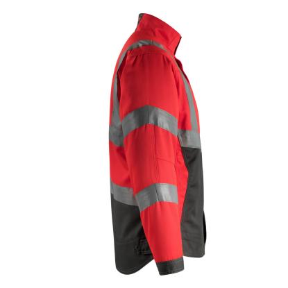 MASCOT SAFE SUPREME Oxford arbejdsjakke, hi-vis rød/mørk antracit