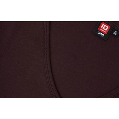 ID 0506 Interlock T-shirt med v-hals, dame, mørk bordeaux
