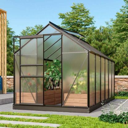 Vitavia Venus 7500 drivhus, sort, 7,5 m², 4 mm poly