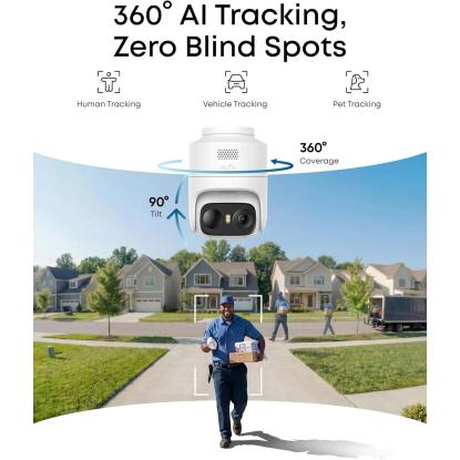 eufy C37 eufyCam sikkerhedskamera, 2K, batteridrevet