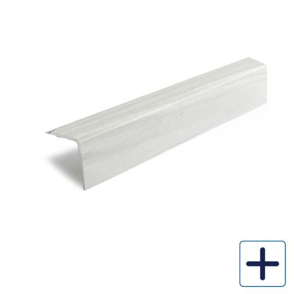 Habo SA41 selvklæbende trappekantliste, 35 x 35 mm, grå eg