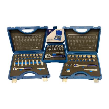 BATO topnøglesæt, pakke med 1/4" + 3/8" + 1/2" - 71 dele