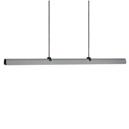 Belid Fold lineær G2 LED pendel, L118 cm, beton/antracitgrå