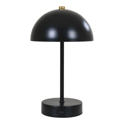 Holt LED bordlampe, genopladelig, H25 cm, sort