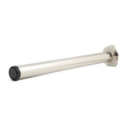 Habo 501 bordben, rund, mat nikkel, Ø60 x 710 mm