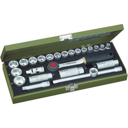 Proxxon topnøglesæt 3/8", 24 dele