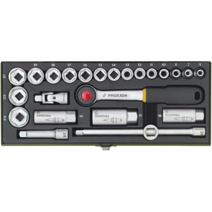 Proxxon topnøglesæt 3/8", 24 dele