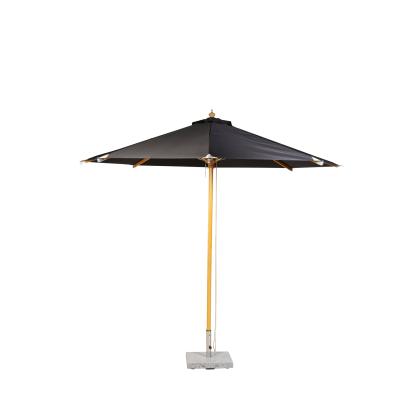 Venture Design Naxos parasol, bøg, natur/sort, Ø300 cm