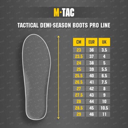 M-TAC Demi-Season Pro Line taktiske støvler, sort