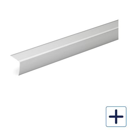 Habo SA41 selvklæbende trappekantliste, aluminium