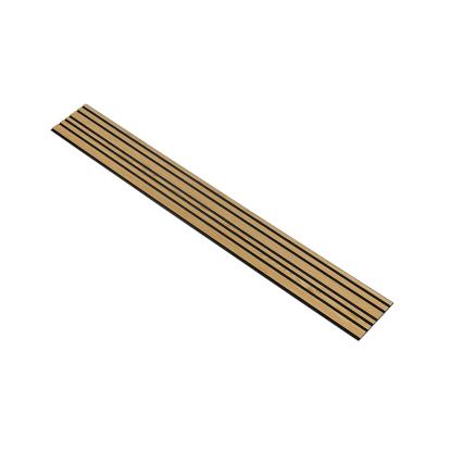 I-Wood Medio+ Mixed akustikpanel, klar olieret, sort filt og sort kerne, egefiner, 17 x 300 mm