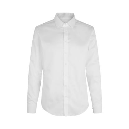 Seven Seas SS30 Fine Twill skjorte, slim, hvid