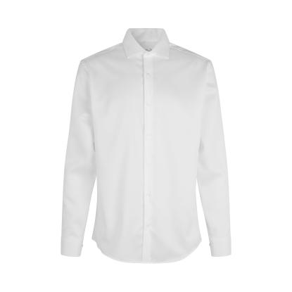 Seven Seas SS8 Fine Twill skjorte, modern, hvid