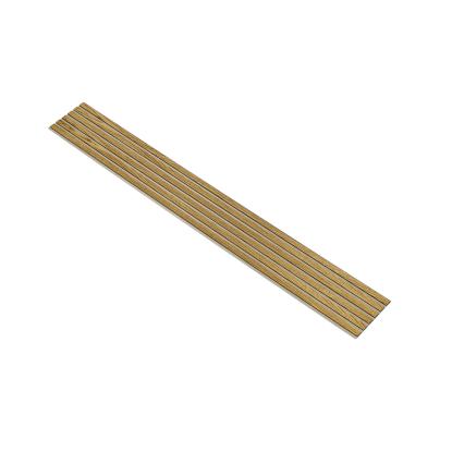 I-Wood Basic Original akustikpanel, brun olieret, beige filt og sort kerne, egefiner, 17 x 300 mm 