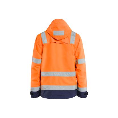 Blåkläder 4837 high vis skaljakke, hi-vis orange/marineblå