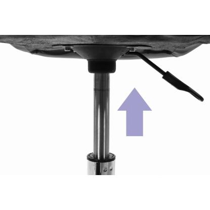 Avola kontorstol, ergonomisk, ECO-læder, grå/hvid