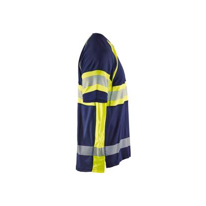 Blåkläder 3337 high vis UV t-shirt, marineblå/hi-vis gul