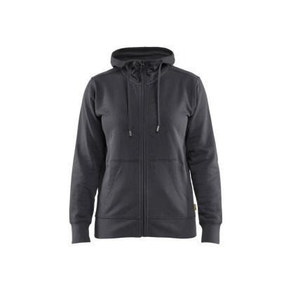 Blåkläder 3395 dame hættetrøje full-zip, mellemgrå