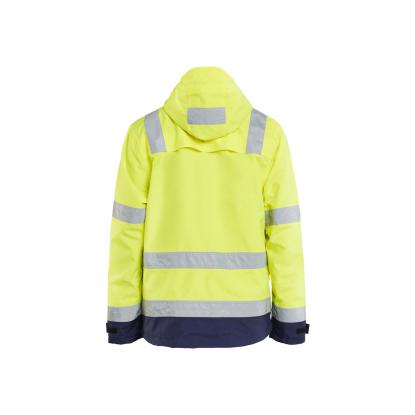 Blåkläder 4837 high vis skaljakke, hi-vis gul/marineblå