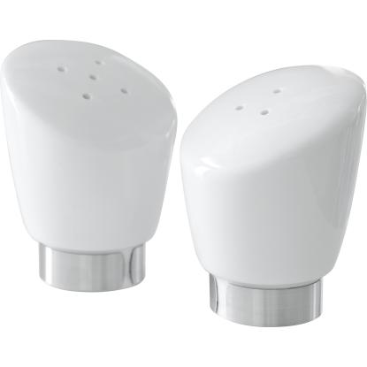 Steel-Function salt og peber strøsæt, porcelæn