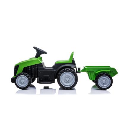 NORDIC PLAY eltraktor med trailer, 1 x 7,4 V batteri, grøn