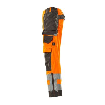 MASCOT SAFE SUPREME Wigan arbejdsbukser med hængelommer, hi-vis orange/mørk antracit