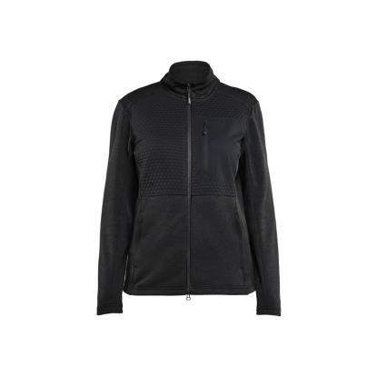 Blåkläder 3549 dame sweatshirt full zip, sort
