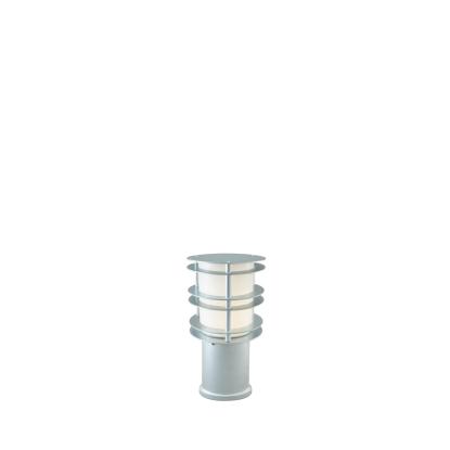 Norlys Stockholm LED pullert, lille, IP65, galvaniseret/opal