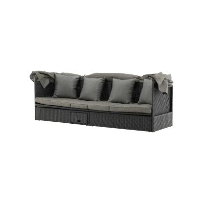 Venture Design Nopy havesofa med baldakin, sort/grå