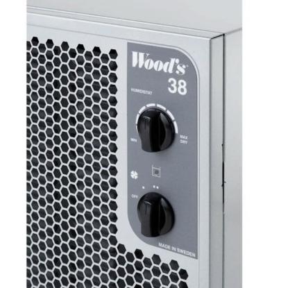 Wood's SW38FX affugter, op til 140 m², grå